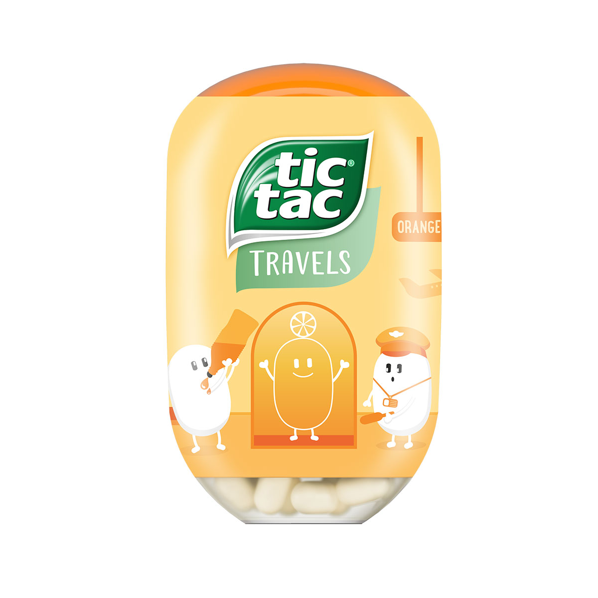 TIC TAC BOTTLE ORANGE T200