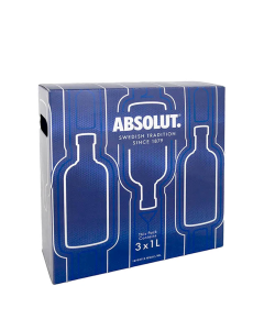 ABSOLUT BLUE VODKA 3X100CL