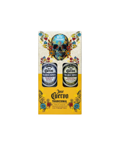 JOSE CUERVO SILVER GOLD TEQUILA TWIN PK 2X100CL
