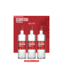 SOBIESKI VODKA 3X100CL